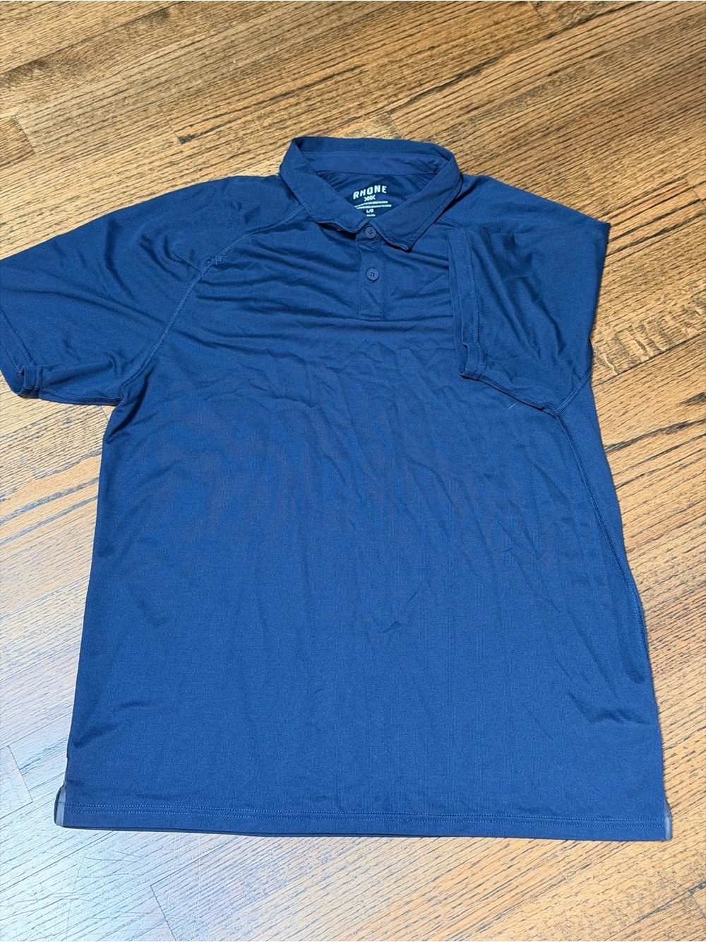 Rhone Performance Polo Navy Blue Golf Shirt Size Large